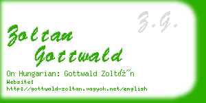 zoltan gottwald business card